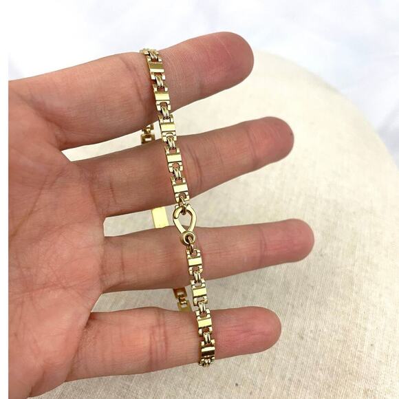 VTG Speidel Gold Tone ID chain link Bracelet Engraved BILLIE Customized 7" USA - Picture 11 of 16